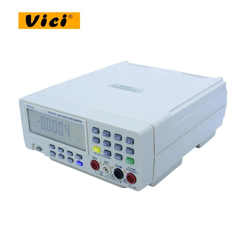 US $166.06 Digital Bench Top Multimeter Temperature Meter Tester PC Analog 80000 counts Analog Bar Graph w 23 segments DMM VICH VC8145