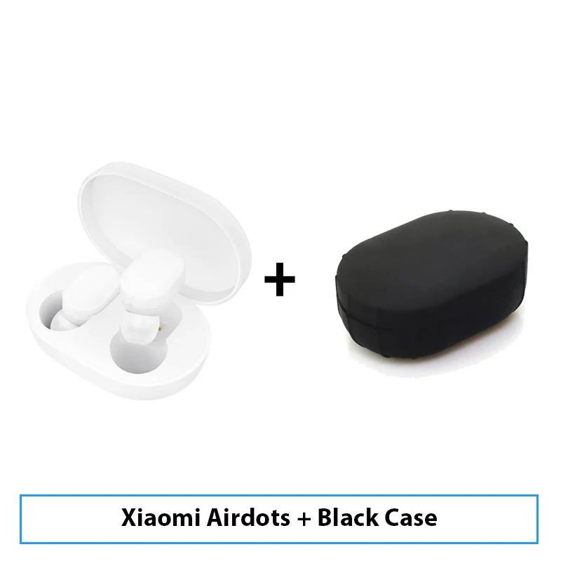 Xiaomi Mijia Airdots TWS Беспроводные Bluetooth 5,0 наушники вкладыши Молодежная версия стерео бас с микрофоном свободные Наушники управление AI - Цвет: Add Black Case