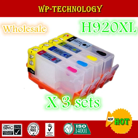 [3 sets wholesale] Empty Refill cartridge suit for HP920 HP offcejet 6000 HP6500 HP7000 HP7500 printer With ARC chip | Компьютеры и