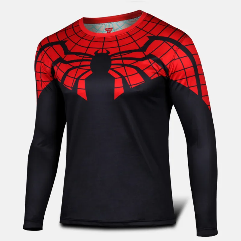 

Adhemar long-sleeve compression shirt sports shirt mens sports shirts running rashgard superhero series quick-drying gym shirt