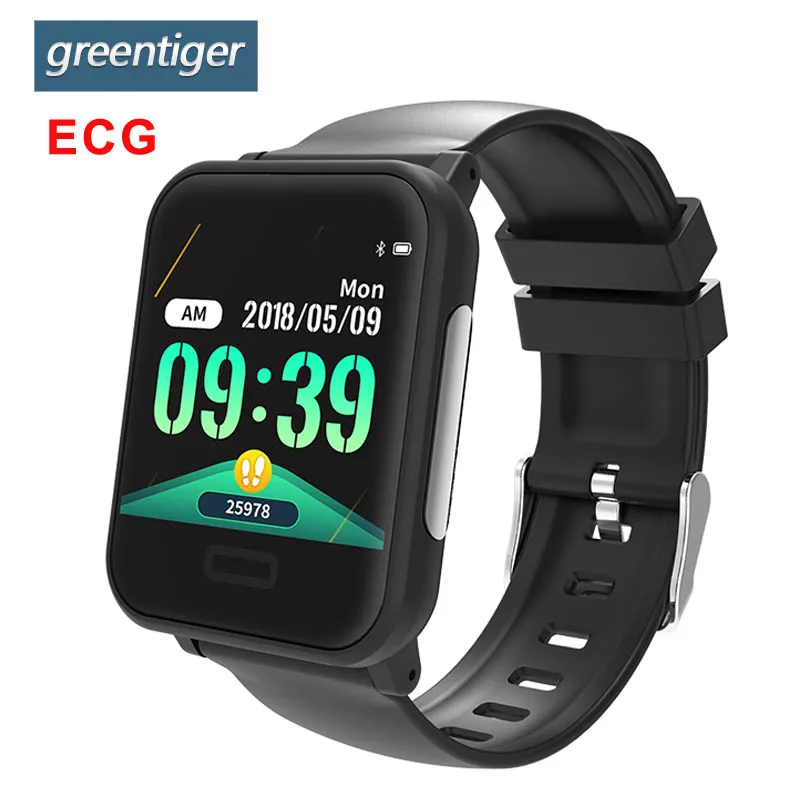 

Greentiger E33 New Smart Bracelet ECG HR Blood Pressure Fitness Tracker Smart Watch IP67 Waterproof Sport Band Android IOS