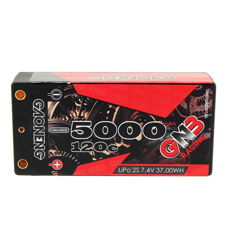 Gaoneng GNB 5000mAh 2S 7,4 V 120C/240C жесткий чехол коротышка LiPo аккумулятор 4,0 мм T XT60 разъем для 1/10 RC гоночный автомобиль B5M 22 RB6 22T SCT