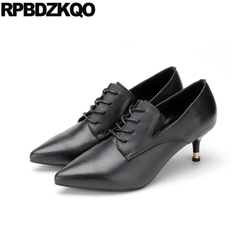 Genuine Leather Oxford Pointed Toe Thin 