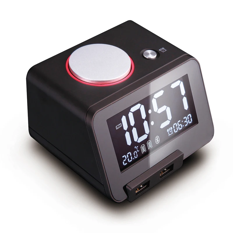 Hometime C1 Pro Wireless Bluetooth Speaker, Usb Bedside Alarm Clock
