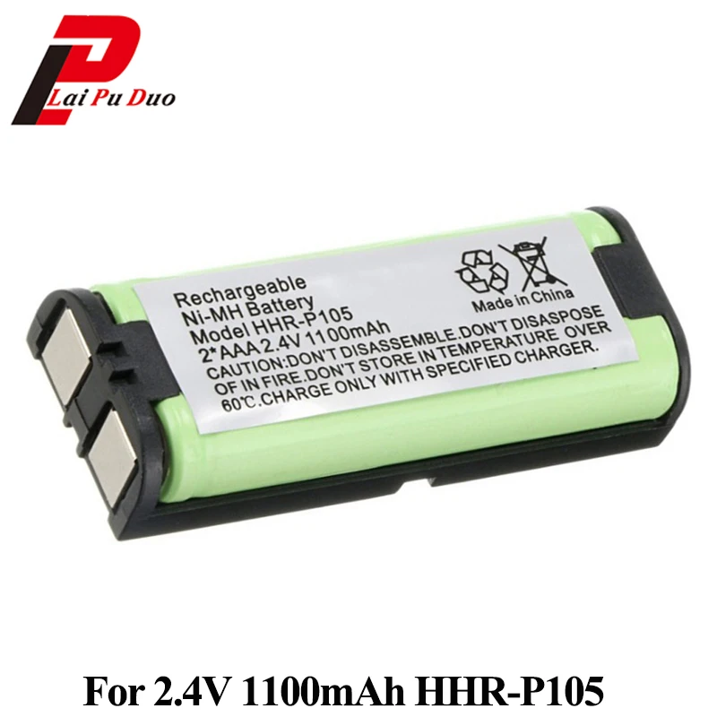 Аккумуляторная батарея для Panasonic HHR-P105 P105 HHRP105A KX242 BATT-2 4 KX2421 1000 В 105 мАч | Электроника