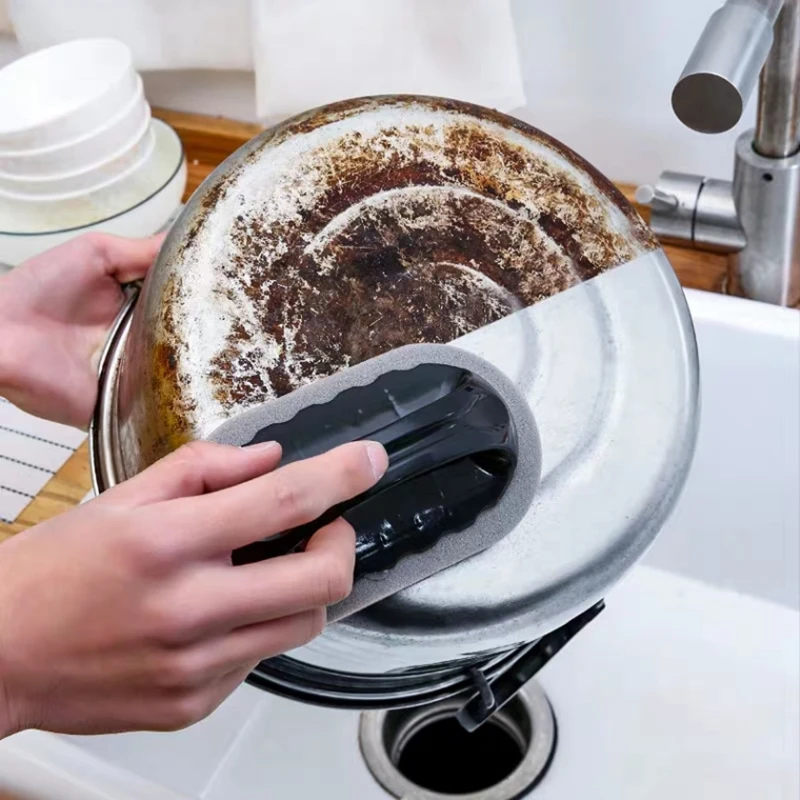 

Strong Decontamination Bath Brush Sponge Tiles Brush Hot Sale Magic Strong Decontamination Bath Brush Kitchen Clean Tools