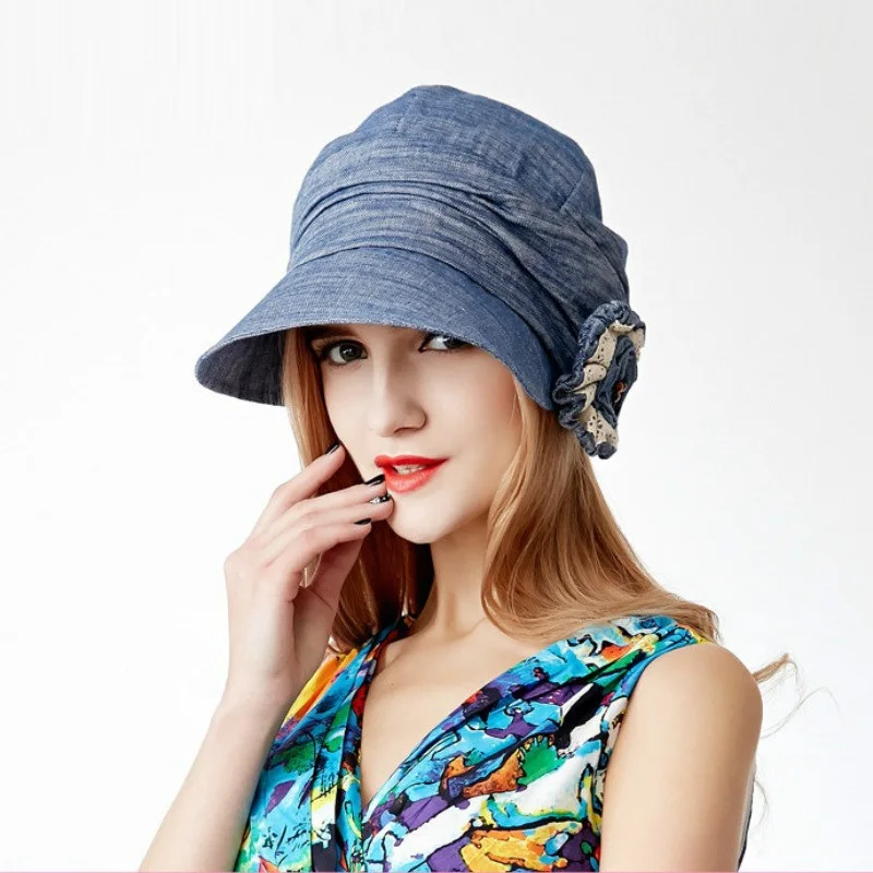 New Arrival Woman Summer Sun Hat Female Leisure Sun Cap Students Berets
