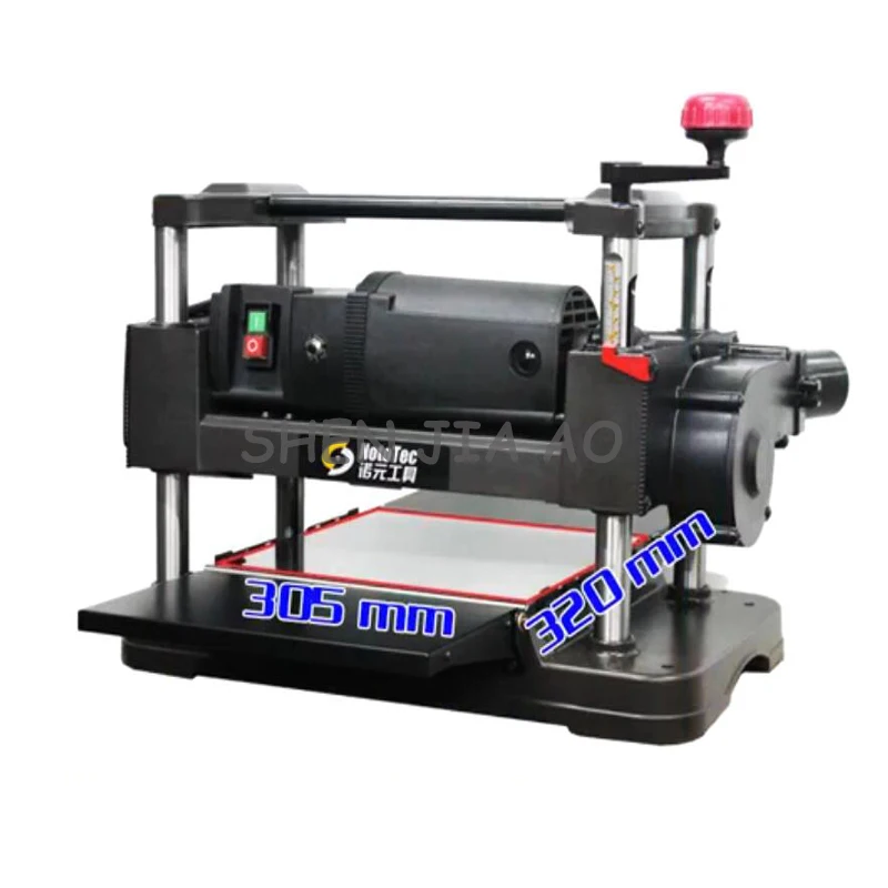 

12 Inch Exquisite Desktop Flat Knife Cutting Machine 220V 1500W Industrial /Home Automatic Feeding Woodworking Planer