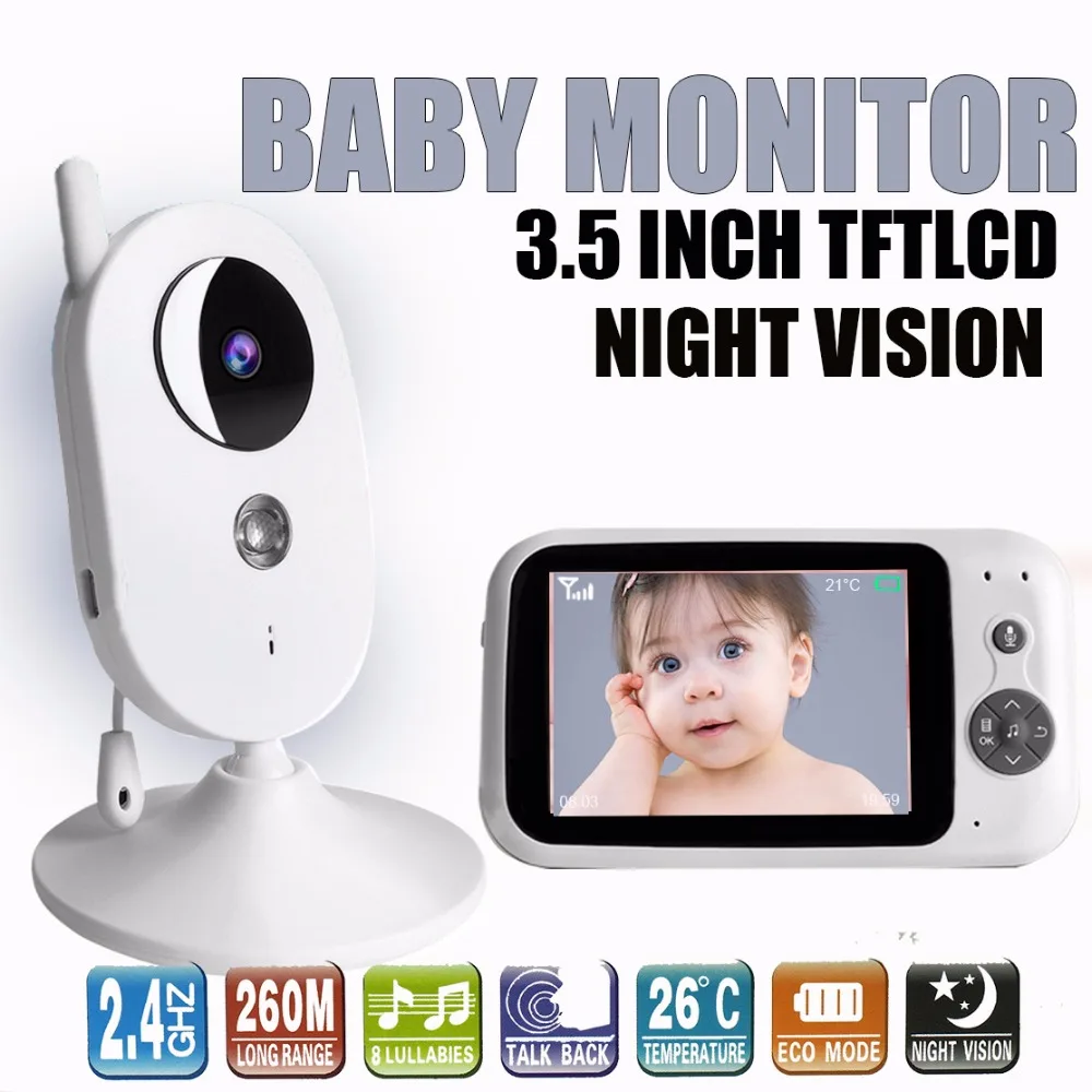 303A 3.5 Inch baby monitor with camera mini video baby monitor Night Vision Surveillance Security C