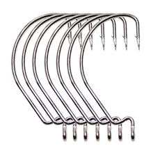 Amlucas 10 шт. рыболовные крючки из углеродистой стали рукоятка джига большие крючки на окуня свинцовая головка джиг кривошипный колючий крючок для мягкой рыболовной приманки WW1051