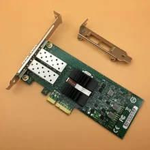 82576 микросхем двухпортовый SFP PCI-E X4 волоконный серверный адаптер NIC E1G42EF-SFP 1000 МБ