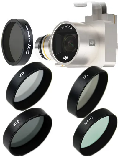 ND4 ND8 CPL MCUV filter with camera For DJI phantom 3 4 Quadcopter FPV font b