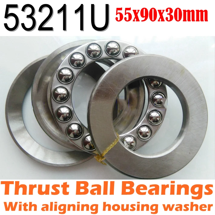 55x90x30 mm Thrust Ball Bearings 53211U Axial 53211M 18211 Plane With
