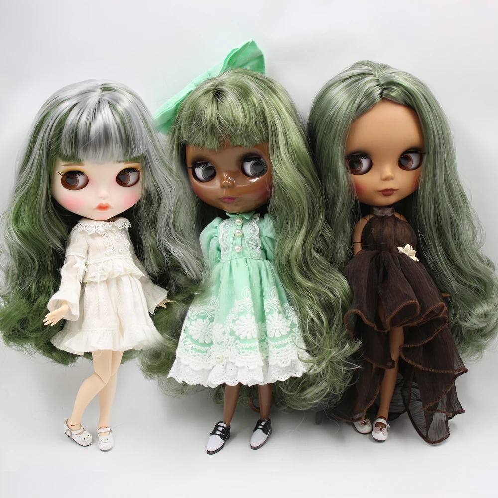 Кукла на заказ ICY DBS Blyth No.BL4299/9084 зеленая с серебряными волосами 1/6 bjd аниме ob24|Куклы|