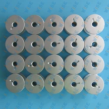 20 GAMMILL TIN LIZZIE PFAFF QUILTER LARGE ALUMINUM BOBBINS WITH HOLES # 18034AS 20PCS
