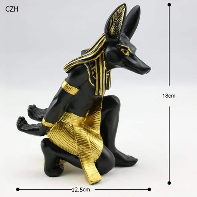 Креативный древний Египетский Бог Anubis Статуэтка бутылка отдых декоративные смолы Пирамида Мумия посуда ремесленный Декор Аксессуары