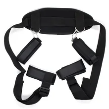 2pcs Adult sex AIDS hands and feet bound SM sex toys sex position holy trainer hand cuffs sex swing female chastity belt