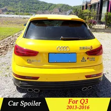 Для Audi Q3 2013 задний спойлер на крышу высокое качество АБС пластик грунтовка цвет автомобиля украшение в виде хвостового крыла для Audi Q3