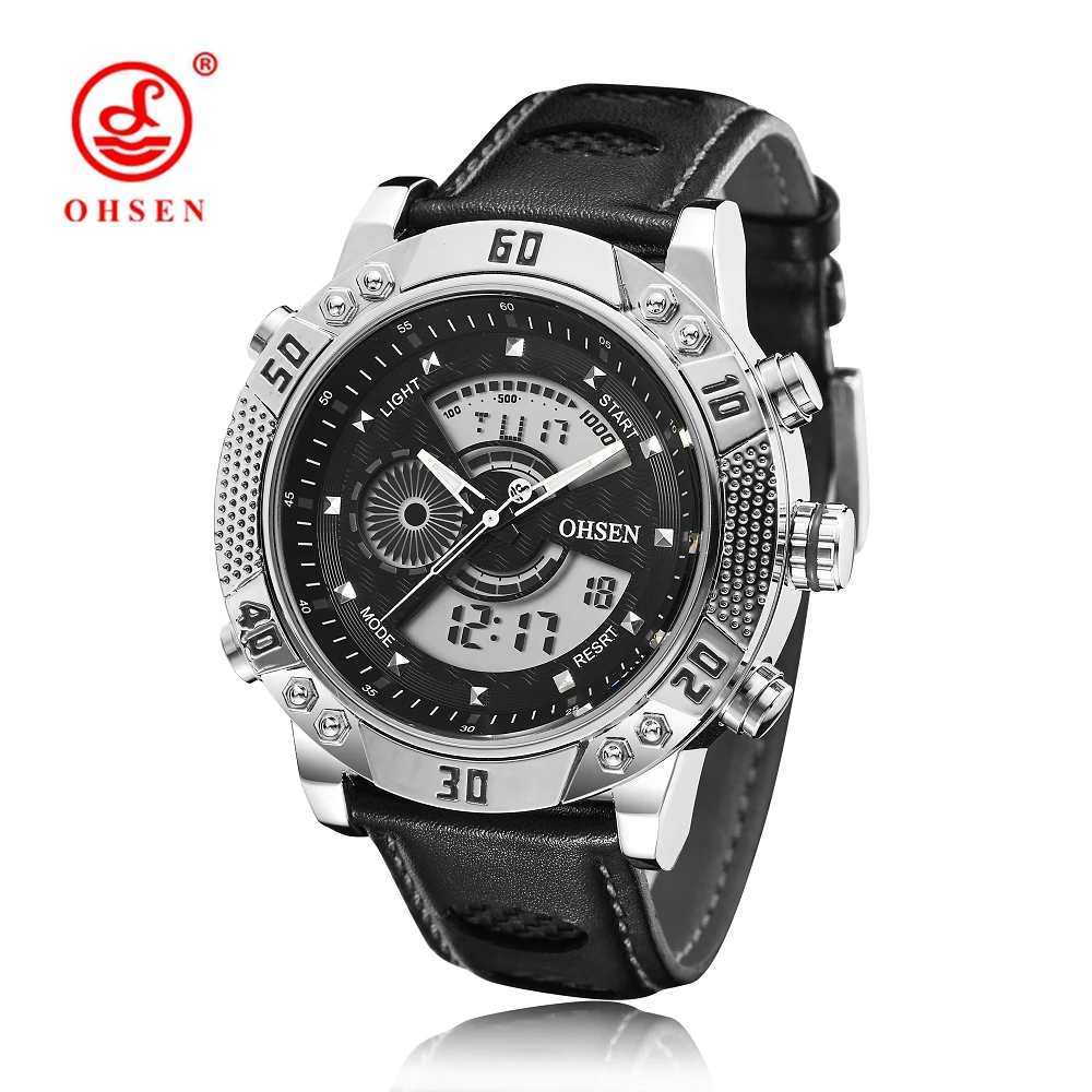 2016 NEW Mens Watches OHSEN Top Brand Luxury Quartz Men Male Clock Digital LED Watch Military