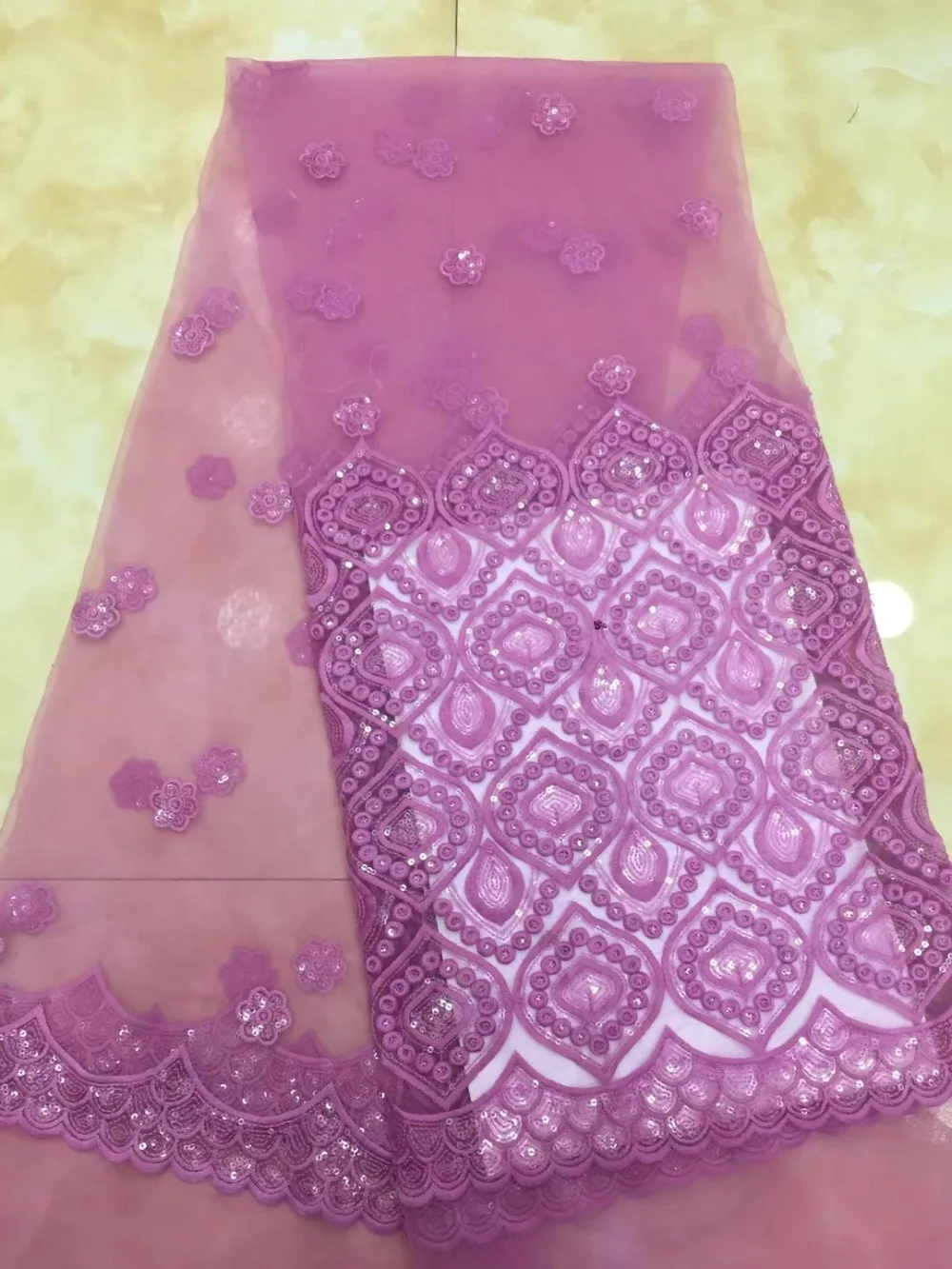 

French lace fabric 5yds/pce dhl sequins fabrics women gorgeous luxury party event nigerian party lagos asoebi dress 2019 new
