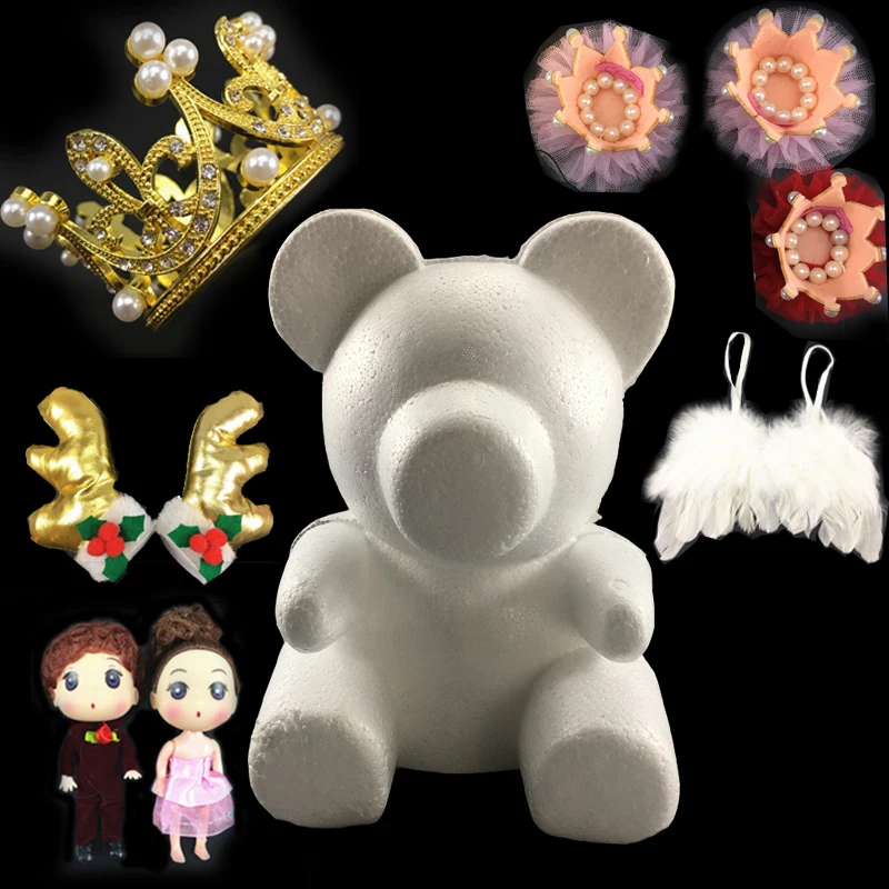 

Rose Bear Accessories Foam Rose Bear Mold DIY Handmade Decorations for Valentine's day Christmas Wedding Gift