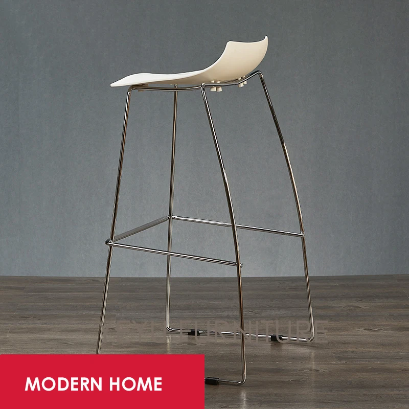 Минималистический современный дизайн пластиковый и Металлический Стальной барный стул хороший популярный барный стул мебель для бара гостиная счетчик стул