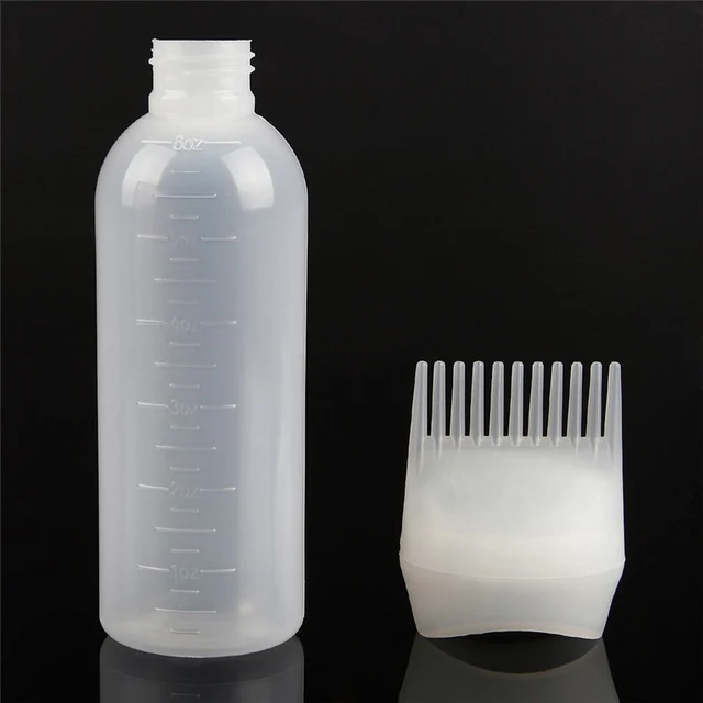 120ML Hair Dye Comb Applicator Bottle Hair Color Application Brush