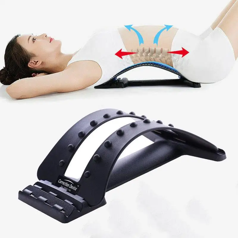 Спинальное тяговое устройство для спины/поясничная поддержка/Массажная подушка для шеи с 3 регулируемыми Arch-Level(Материал: ABS& PP