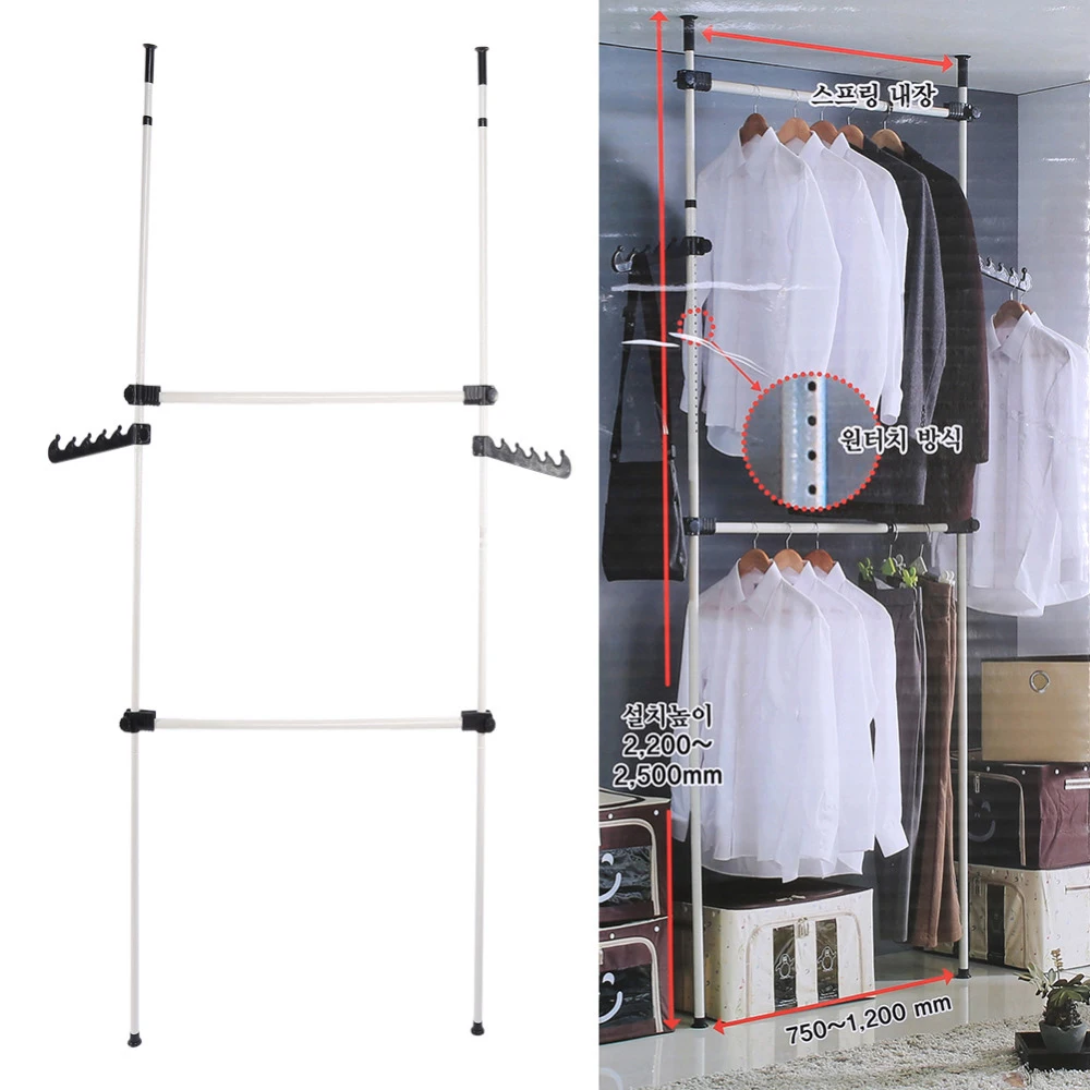 Retractable Hanger Clothes Extension For Closet Movable Garment Rack Aliexpress