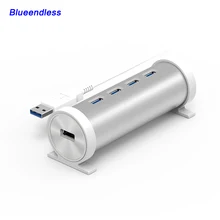 5 ГБИТ Высокоскоростной 4 Порта USB 3.0 КОНЦЕНТРАТОР С Включения/Выключения USB Хаб Для Рабочего Ноутбука ЕС бесплатная Доставка # H4U3