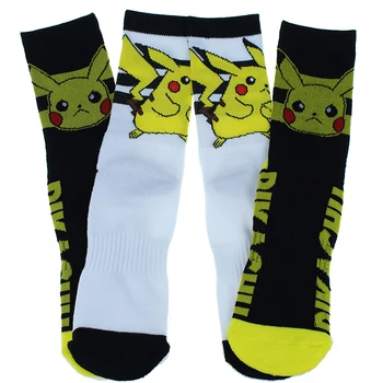 

2 pairs 1 set 2019 hot Sale Pikachu pokemango Cute Unicorn Women men towel thick Socks Ankle Comfortable Hosiery Meias tube Sock