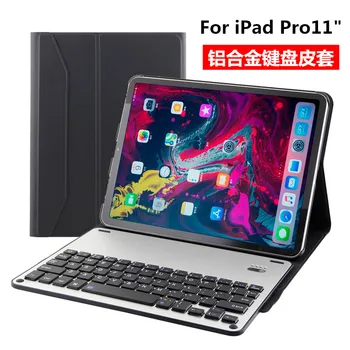 

Russian/Hebrew/Spanish Aluminium Wireless Bluetooth Keyboard Stand Leather Magnet Smart Cover Case For Apple iPad Pro 11 2018