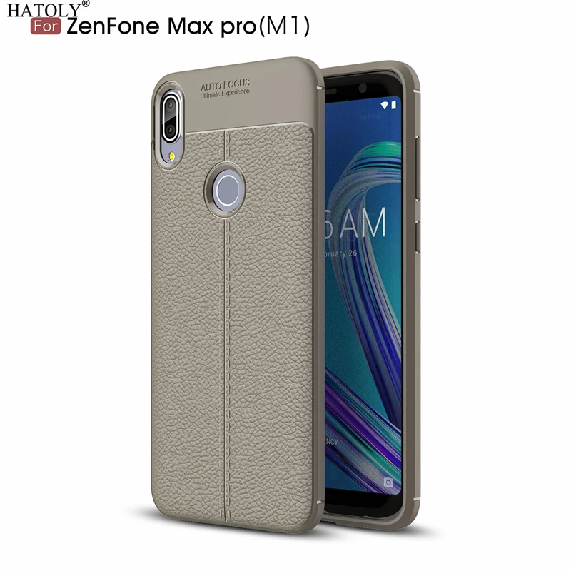 Hatoly чехол для Asus Zenfone Max Pro M1 ZB602KL узор из искусственной кожи мягкого
