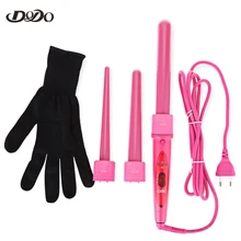 DODO сменный 3 в 1 инструмент для укладки волос щипцы для завивки волос палочка Турмалин Керамические наборы для завивки волос уход за волосами Стайлинг ролик