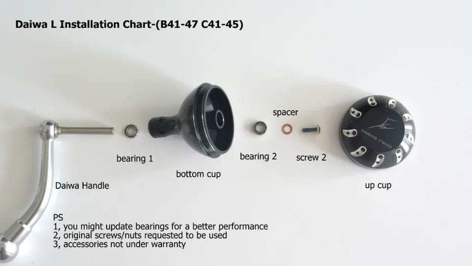 Daiwa bg handle upgrade Clearance