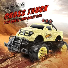1/20 Радиоуправляемая машина Monster Truck, радиоуправляемые игрушки 27 км/ч, высокая скорость, большое колесо, ралли, модель автомобиля для детей, подарки на день рождения