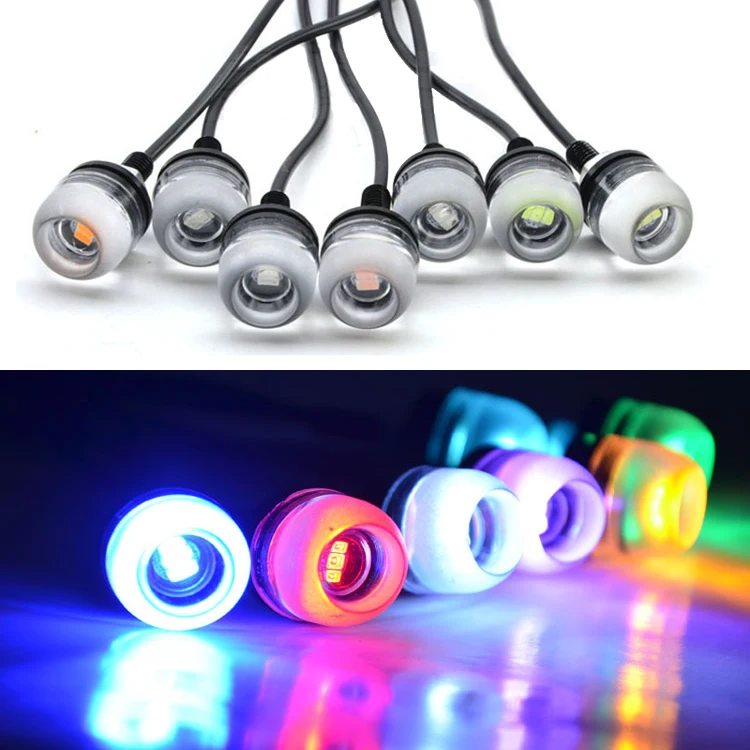 

2PCS 5630 3 SMD 18MM floodlight Concave lens eagle eye lamp Daytime Running DRL Tail Backup Light Car Motor