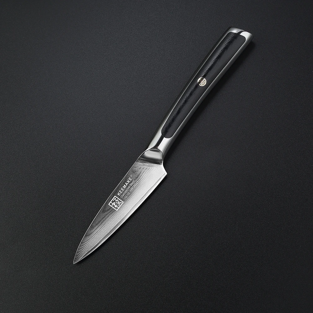 KEEMAKE 3," нож шеф-повара для очистки овощей Кухонные ножи японский дамасский VG10 стальной острый нож G10 ручка нож для фруктов шеф-повара инструменты