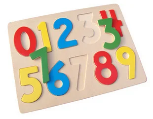 Wooden Toys Puzzles Educational Kids Toys Children Numbers Wood Jigsaw Puzzle N7 