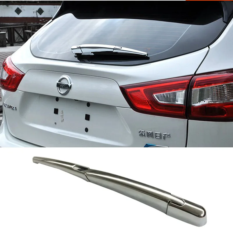

ACCESSORIES FIT FOR NISSAN QASHQAI 2014 2015 2016 CHROME REAR WINDOW WIPER ARM BLADE COVER TRIM OVERLAY NOZZLE BEZEL