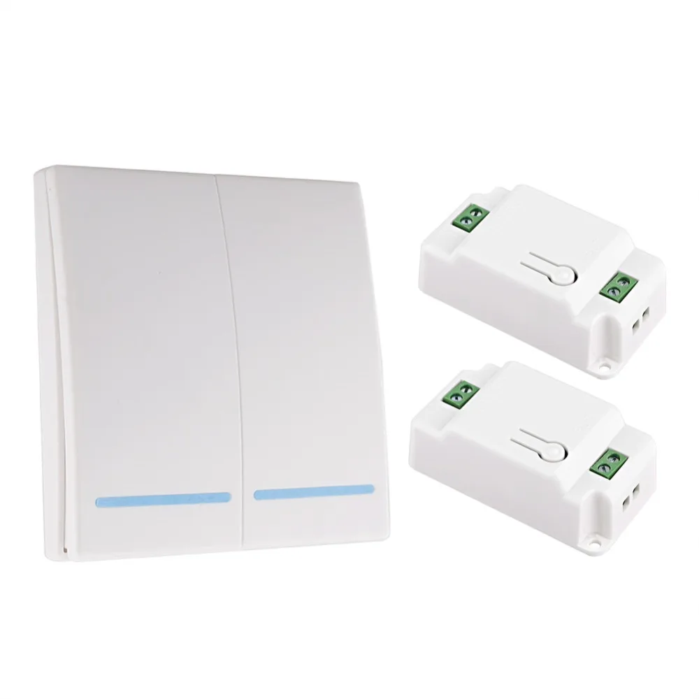 

433Mhz Smart Push Wireless Switch Light Wall Panel Button Bedroom Ceiling Lamp Wall Panel Button Bedroom Ceiling Lamp 1pc