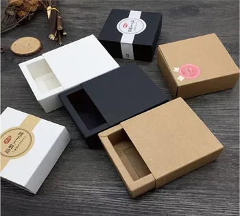 

10pcs Large Gift Box Cosmetic Essential oil Bottle packaging drawer box Lipstick Perfume gift Packaging Drawer Kraft Paper Box