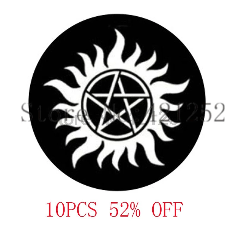 

Supernatural Inspired Antipossession Glass Photo Cabochon Necklace keyring bookmark cufflink earring