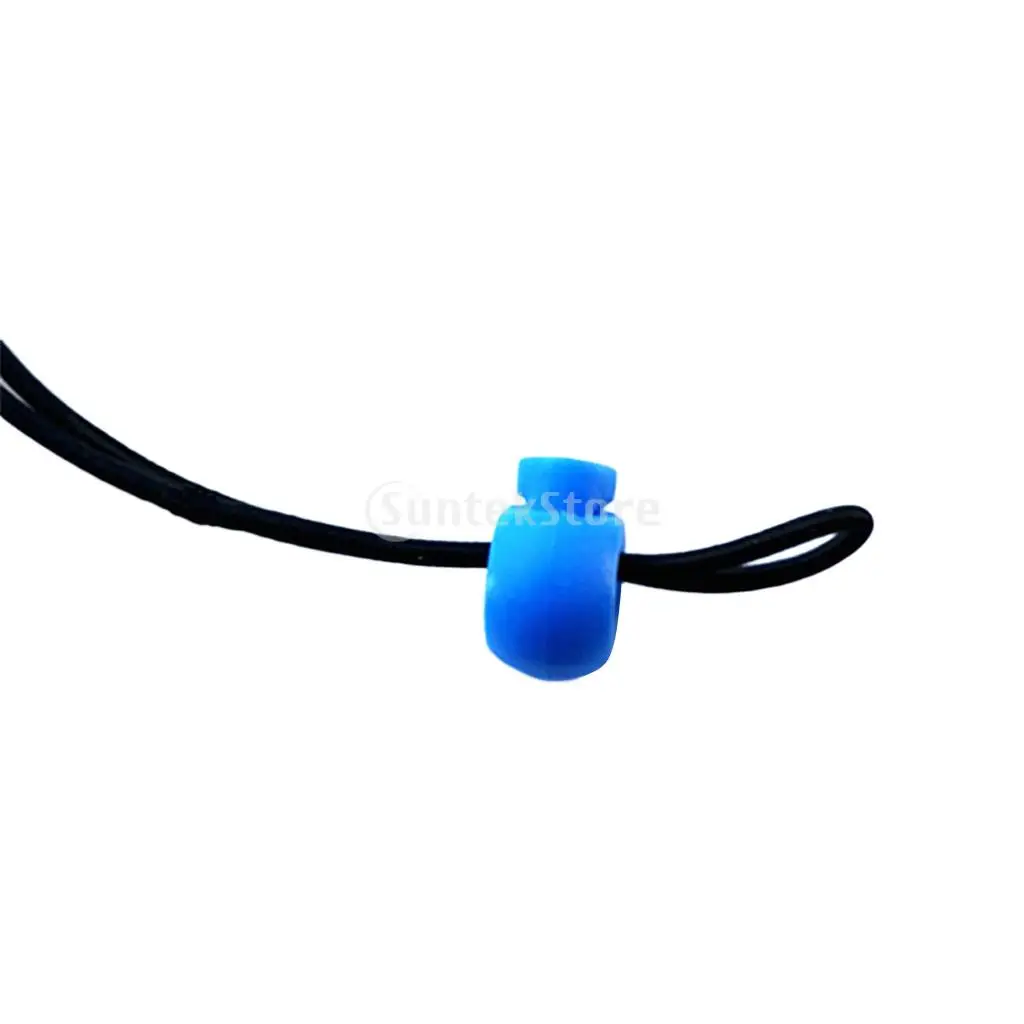 10 Pieces Durable Plastic Shock Cord Bungee Rope Toggle Fastener Terminal End Lock Stoppers Spring Ball Buckles