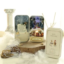 Снежная мечта Кукольный дом 3D DIY деревянные маленькие головоломка Кукольный дом мини мебель украшения игрушки для детей подарок на день рождения коробка театр