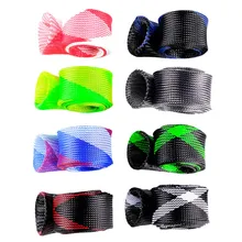 Универсальный сетчатый чехол для удочки, чехол для удочки, защитный наконечник с ремнем, рыболовные снасти, инструменты#25