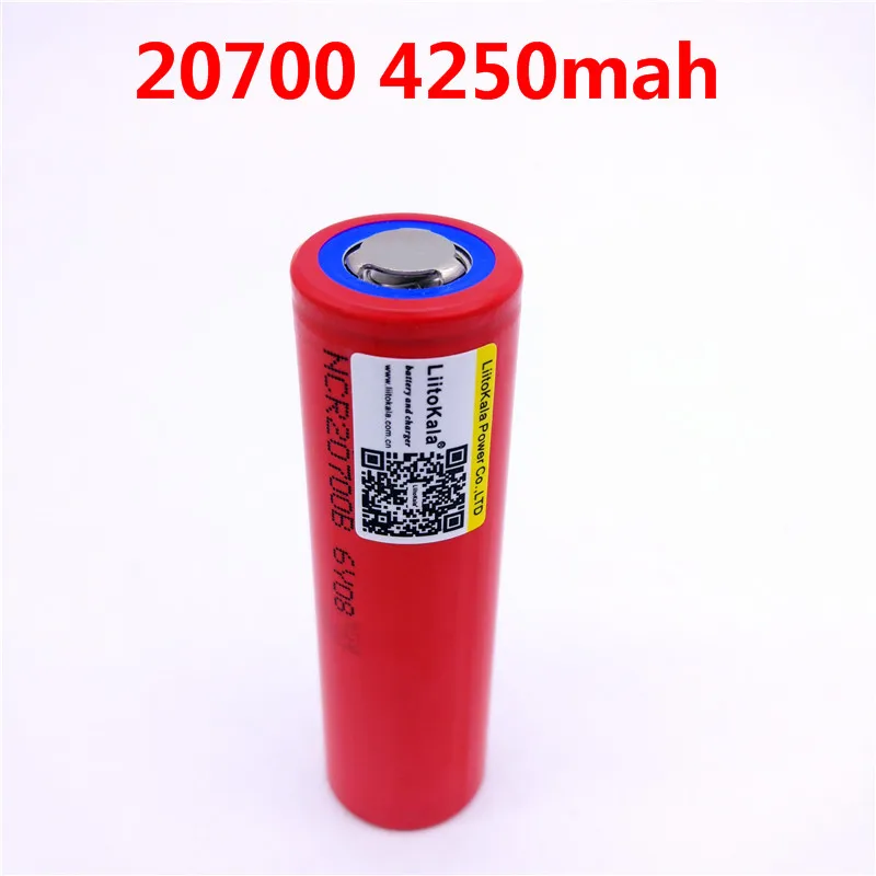 Много Liitokala для SANYO 20700B 20700 4250mAh аккумулятор NCR20700B высокочастотный аккумулятор 20A 20700