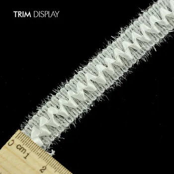 

Glitter White Braided Scrapbooking Lace Ribbon Trim Embellishment Embossed Applique Venise Trimming Sewing Material 20yd/T975