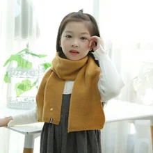 1 предмет, детский кашемировый шарф, мягкий теплый зимний шарф года для мальчиков и девочек, детский длинный шарф из искусственного кашемира