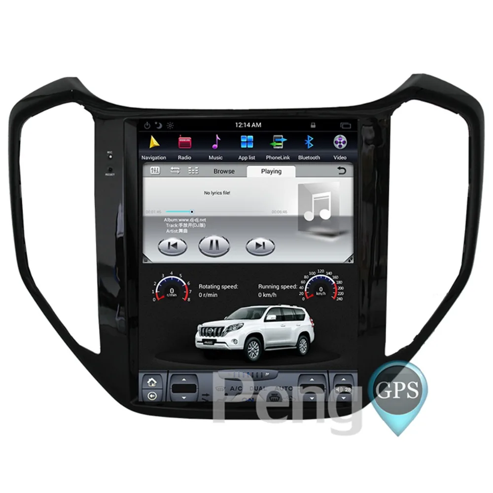 Excellent Android 7.1 Car GPS Navigation DVD Player for for Changan CX70 2013-2017 Tesla Style 10.4" IPS Screen 1080P HD Video Autoradio 4